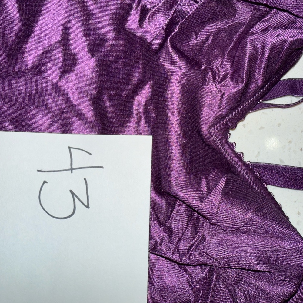 Ruby Ribbon Sheer Light Support - Grape, Size 38 … - image 3
